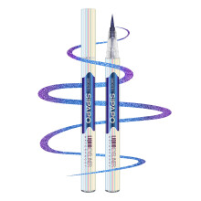 Chameleon Eyeliner Waterproof Multi Chrome Color Shift Long Lasting UltraFine Tip (#01 Gemstone Blue)