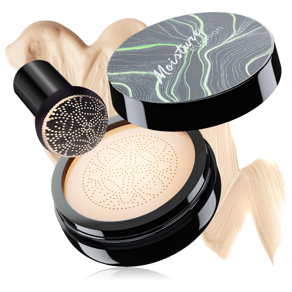 CC Cream Foundation Waterproof Full Coverage with Moisture Cushion BB Cream for Mature Skin Ivory