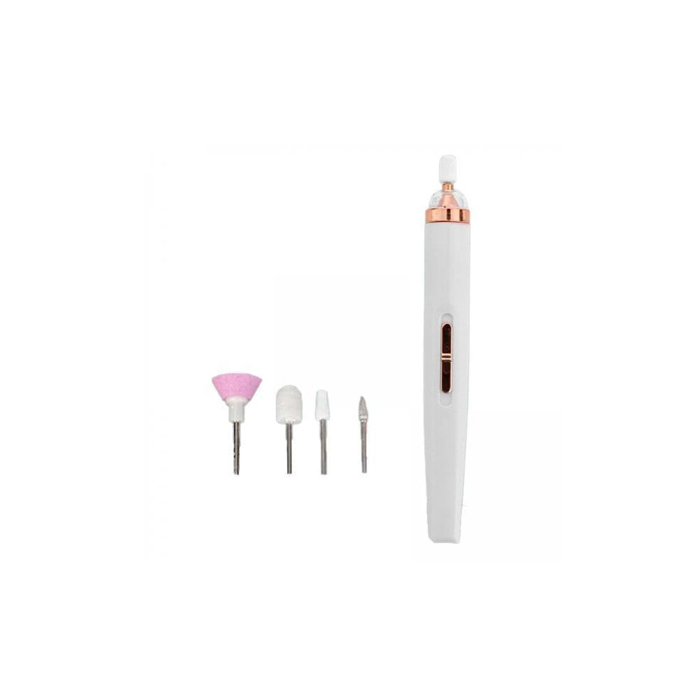 Electric Nail File Cordless Rechargeable Nail Drill Kit with 5 Bits for Manicure and Pedicure