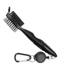 Golf Club Cleaning Brush DoubleSided Groove Cleaner with AntiCorrosion Bristles for Dirt Removal
