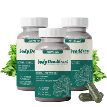Body Deodorizing Supplement with Natural Chlorophyll Formula, Total Odor Control for Women, 90 Capsules (3PCS)