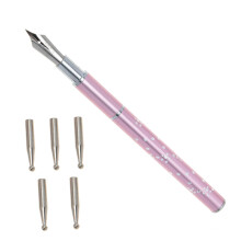 Nail Art Pens with Dotting Tools, Precise Detailing Tips, Dual Purpose for Salon and Home Use