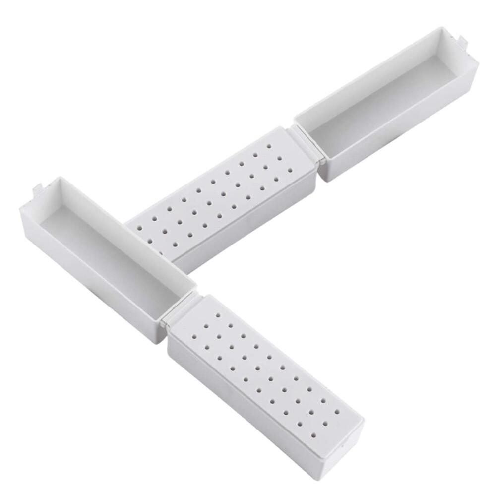 Nail Drill Bit Holder Storage Case, Compact Organizer For Salon, Secure Display Stand, 2Pcs 9450606967121