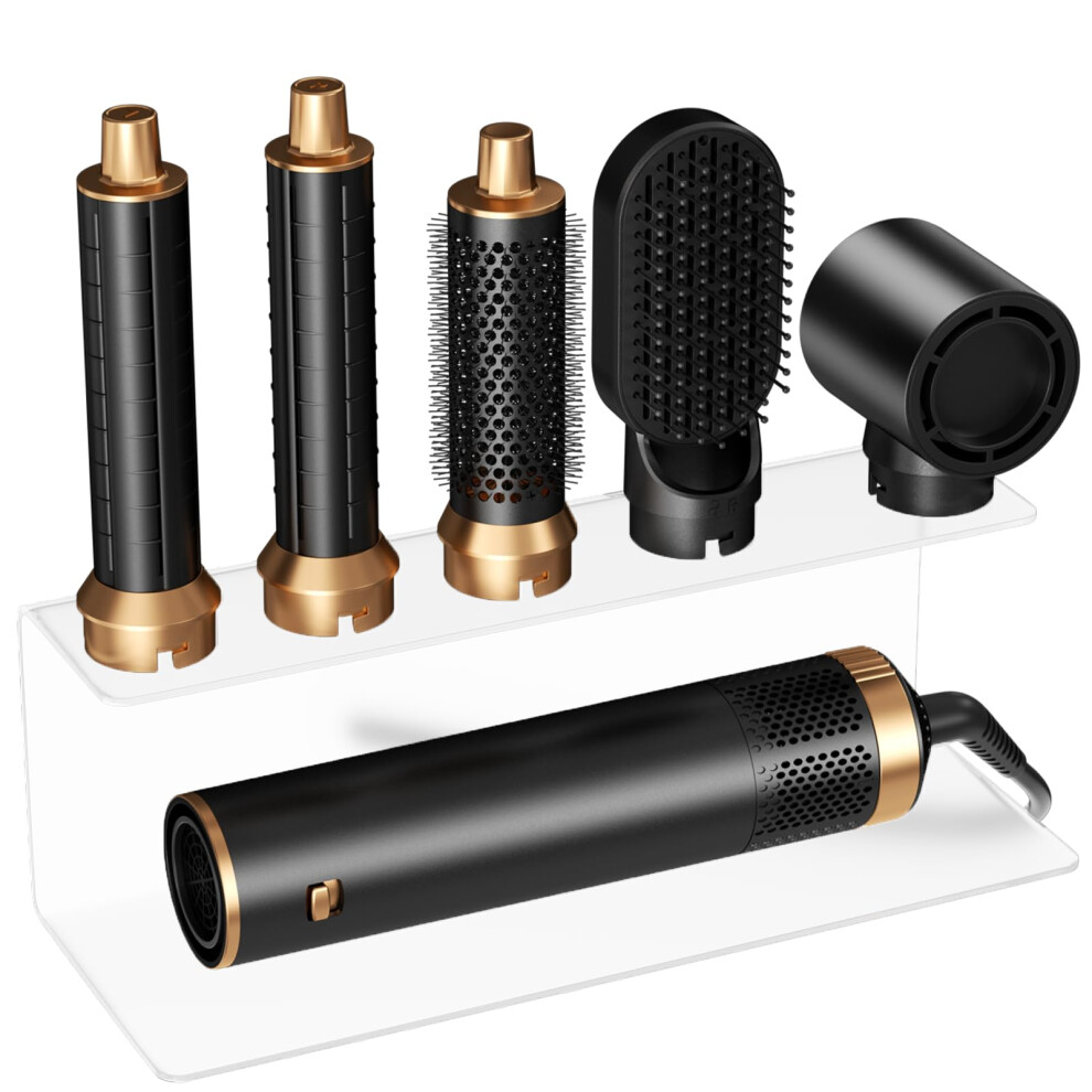 Hot Air Brush 5 in 1 Hair Dryer Brush Set with Ionic Frizz Control and Curling Attachments