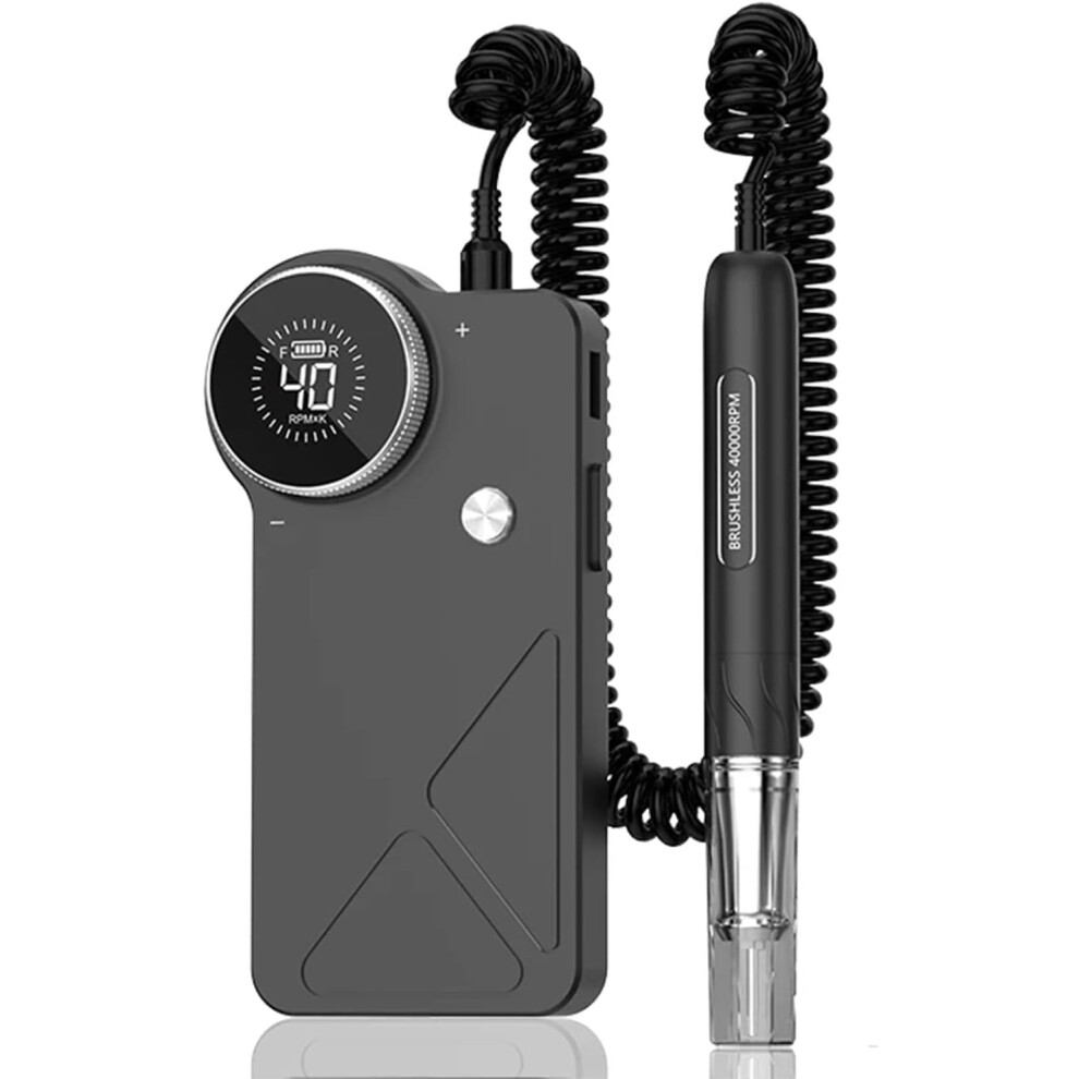 Professional Nail Drill 40000 RPM Rechargeable Electric Nail File for Acrylic and Gel Nails Kit