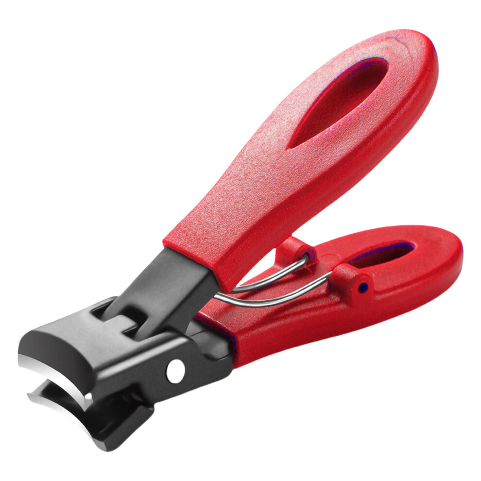 Wide Jaw Stainless Steel Toenail Clipper for Thick Nails with Ergonomic Comfort Grip