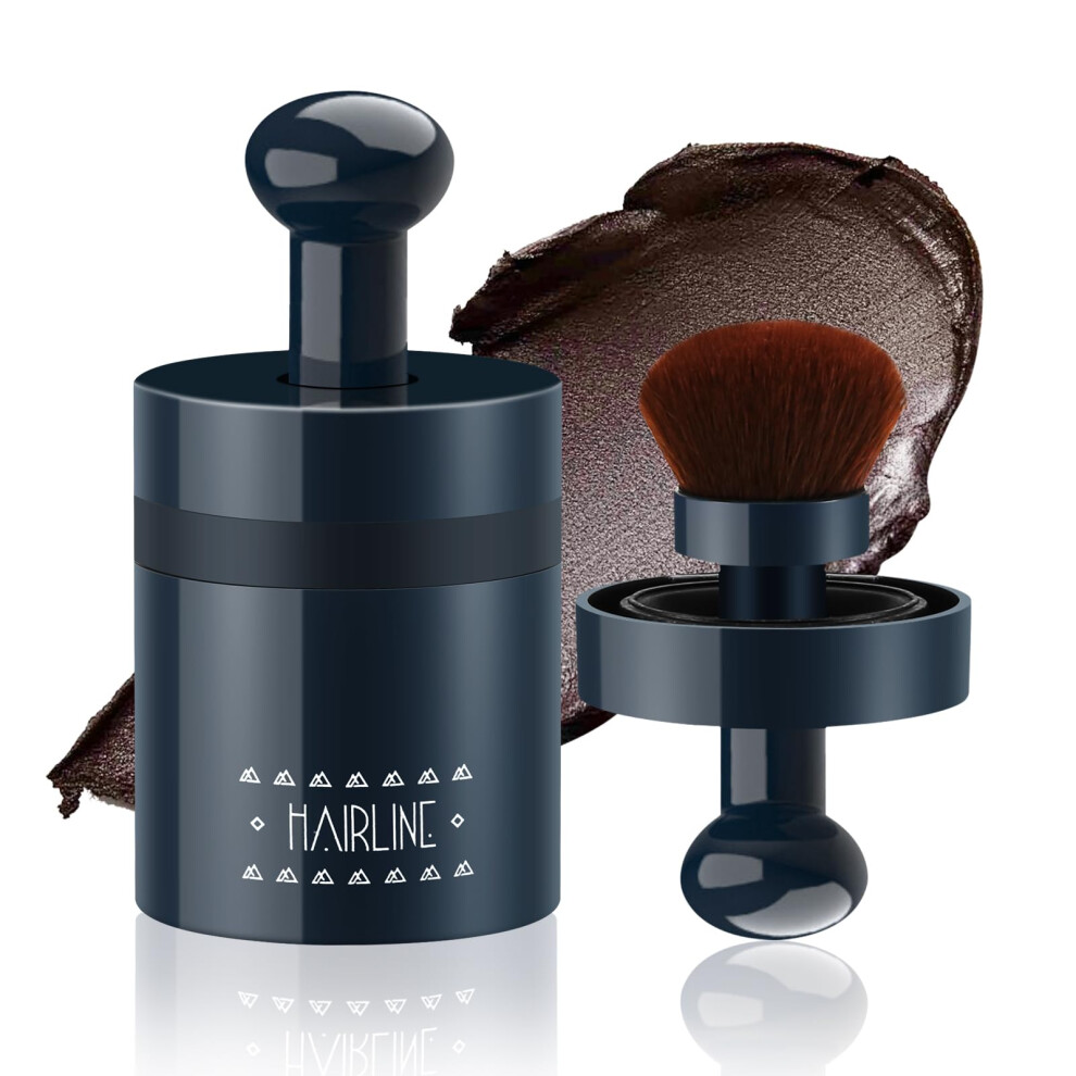 Root Touch Up Powder with 360 Rotatable Brush, Instant Waterproof Hairline Concealer for Women