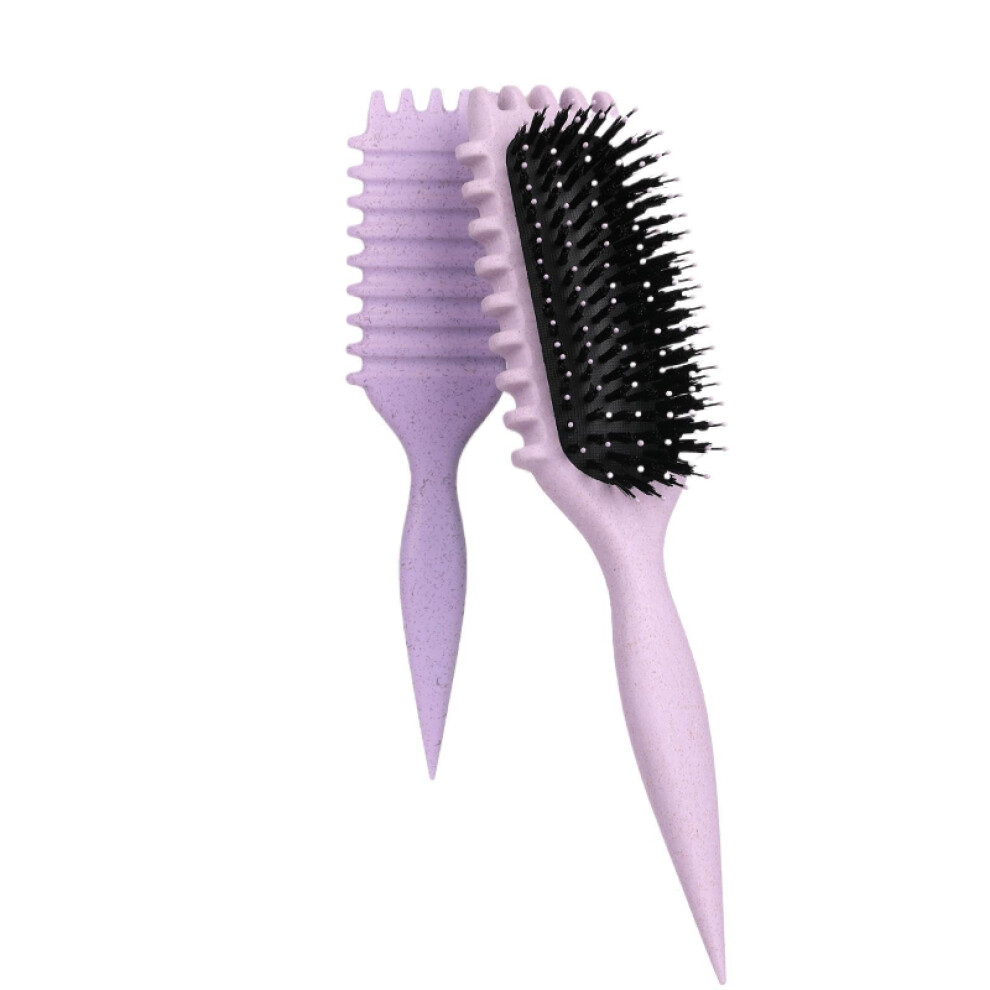 Unisex Hair Detangling Brush For Curly Hair With Scalp Massage, Antifrizz Smooth Styling Wet Dry Use