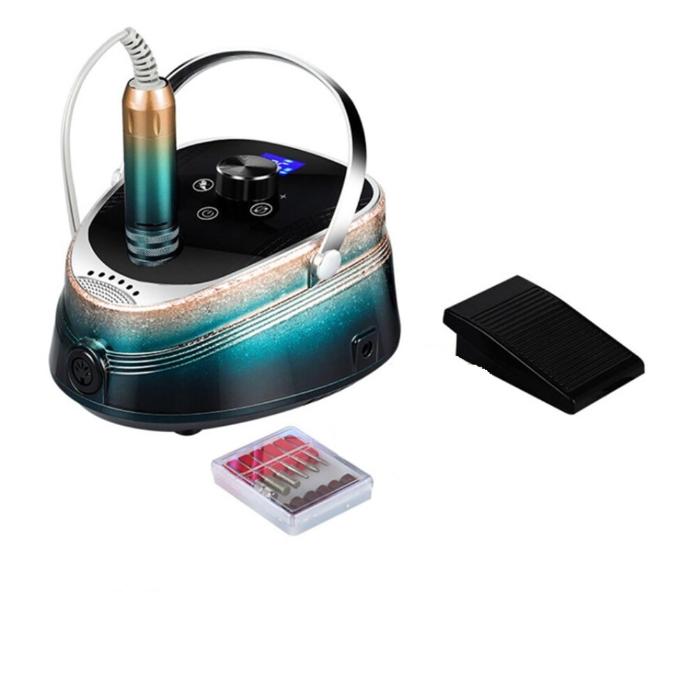Electric Nail Drill 35000 RPM Rechargeable Cordless for Manicure Pedicure Home and Salon Use