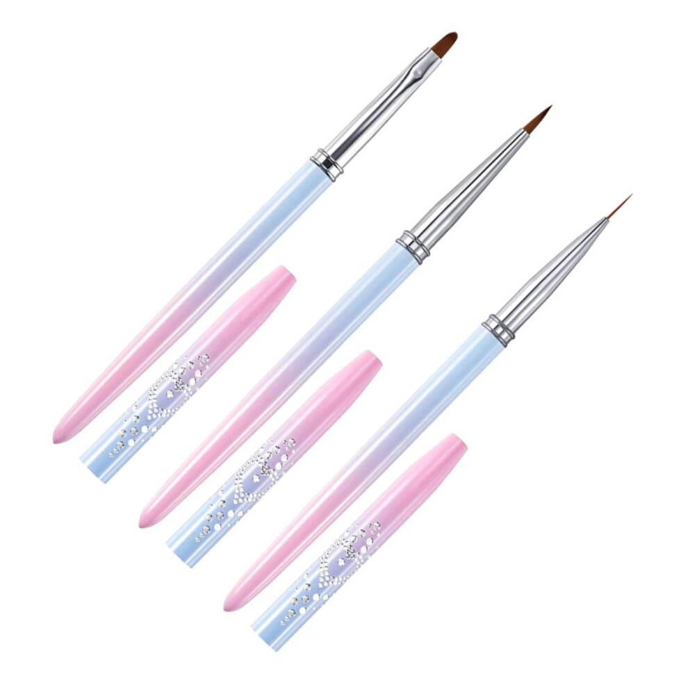 3pcs Precision Nail Art Pens with Durable Fine Tips for Detailed Manicure Designs
