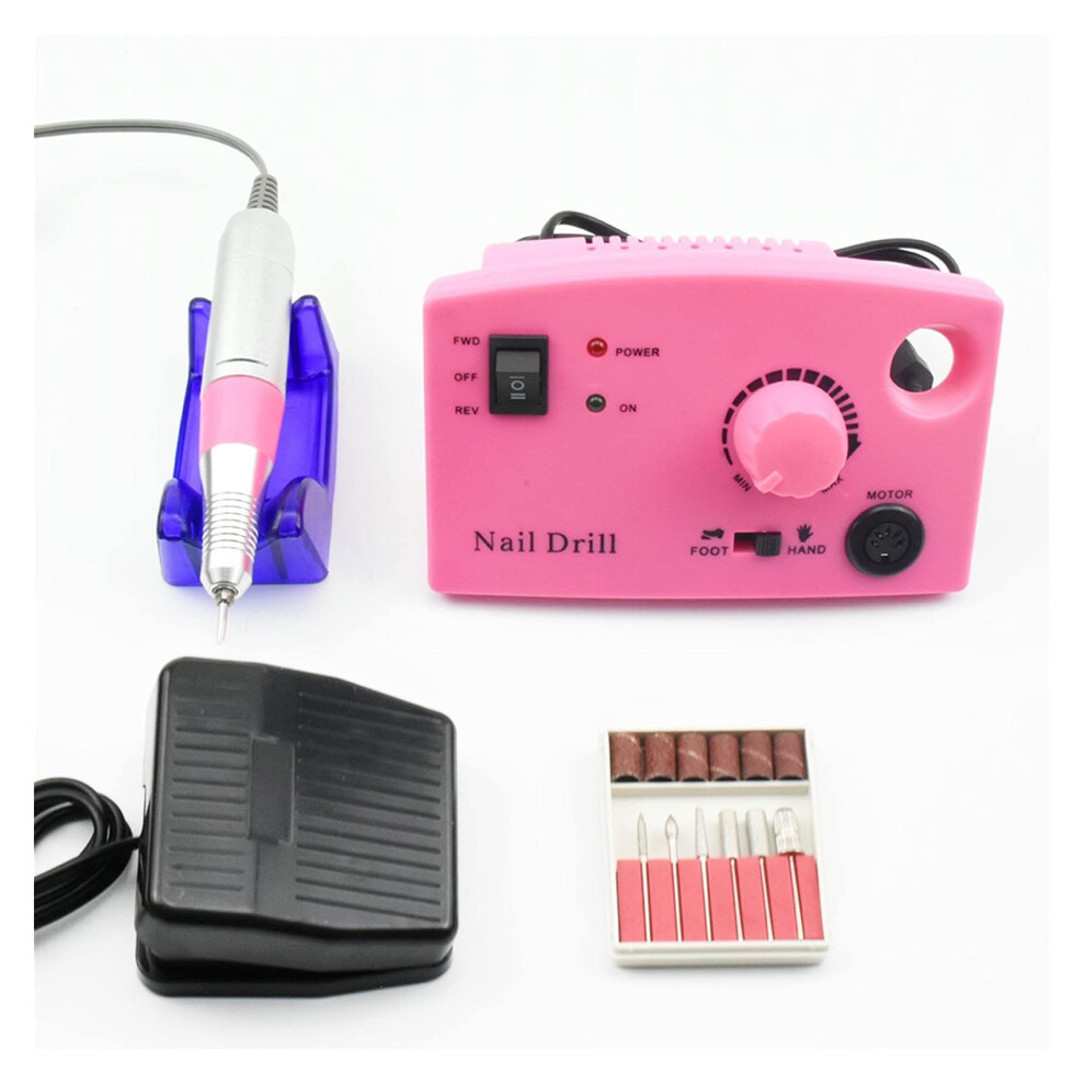 Electric Nail Drill 35000RPM Rechargeable Cordless Professional Nail File for Acrylic and Gel Nails Ref: 4642