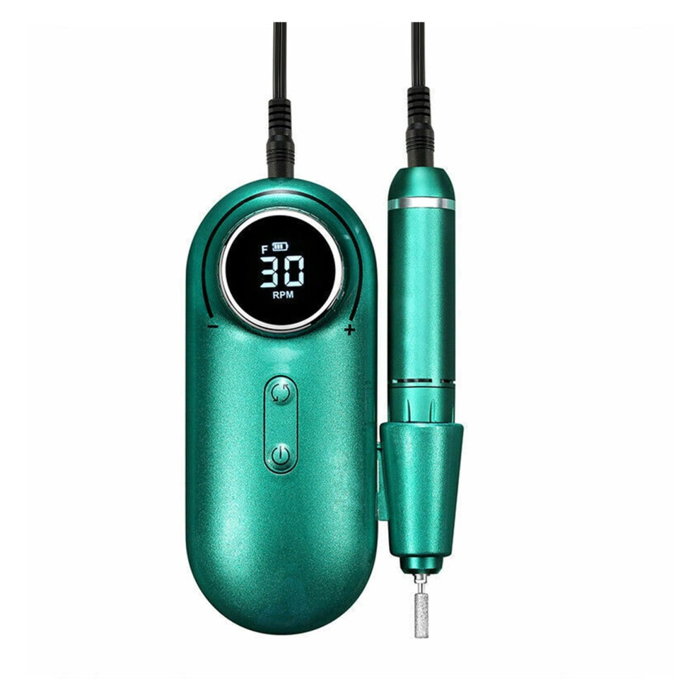 Electric Nail Drill 30000RPM Rechargeable Cordless with Forward Reverse for Acrylic and Gel Nails