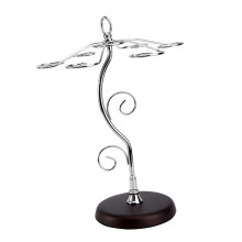 Wine Glass Rack Under Cabinet Stemware Holder SpaceSaving Durable Iron for Kitchen Bar Silver