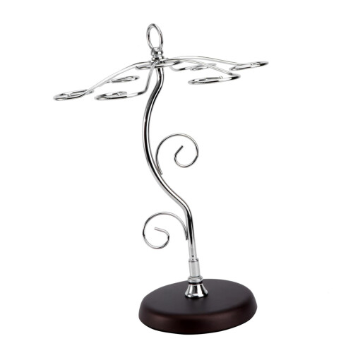 Wine Glass Rack Under Cabinet Stemware Holder SpaceSaving Durable Iron for Kitchen Bar Silver