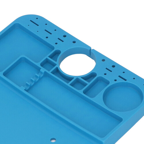 Heat-Resistant Silicone Microscope Base Blue Anti-Static Multifunctional Soldering Mat 2