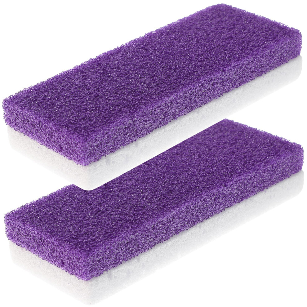 Pumice Stone Foot Callus Remover 2pcs Natural Foot Scrubber with Ergonomic Grip for Gentle Exfoliation