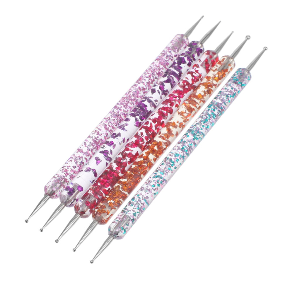 5pcs Nail Art Tools Manicure Pen Set with Rhinestone Picker for Precise Design