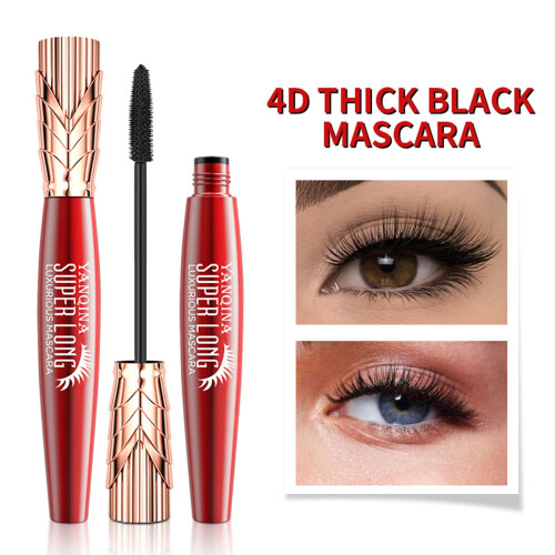 Waterproof Volumizing Mascara for Eyelash Extensions Long Curling Lengthening Smudge Proof Black 1
