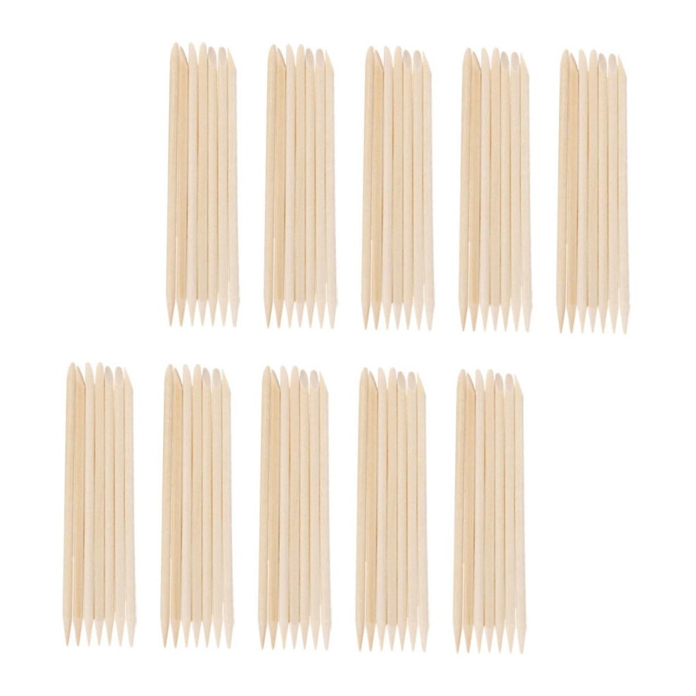 300pcs Cuticle Sticks for Precise Removal, Natural Wooden Manicure Tools for Nail Art Use