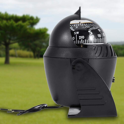 Electronic Navigation Device With Adjustable Mounting Bracket, Abs Plastic Construction Ensures Durability And Environmental Friendliness, Led Light