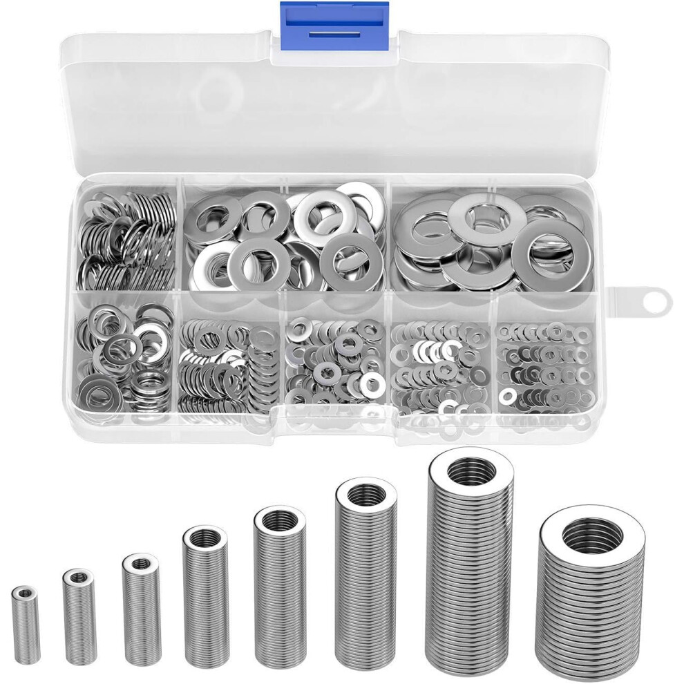 Versatile Sae Metric Sizes For Wide Applications, Corrosion Resistance 304 Stainless Steel Assortment Set, Large Application In Household And 9448196961520