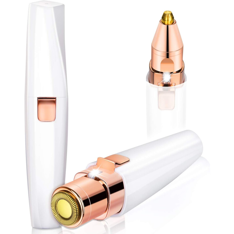 Light Precision Epilator For Facial Hair Removal & Eyebrow Trimming, Painless & Gentle Hair Removal Device For Women With Led & Usb Rechargeable