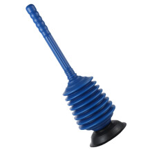 Heavy Duty Toilet Plunger with Long Handle for Powerful Sink and Toilet Clog Removal