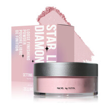 Loose Setting Powder with Oil Control Soft Pink Shimmer Long Lasting Lightweight 02