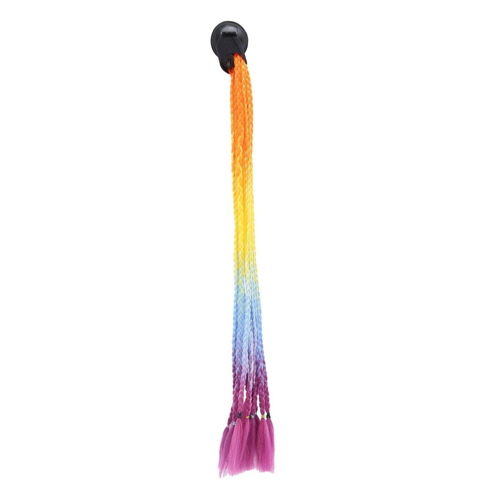 Motorcycle Helmet Hair Dreadlocks With Suction Cup, Colorful Synthetic Pigtails, Multicolor Options 9365369670549