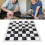 Stackable Black & White Plastic Checkers Set for Ages 3+ with 23mm Pieces 12