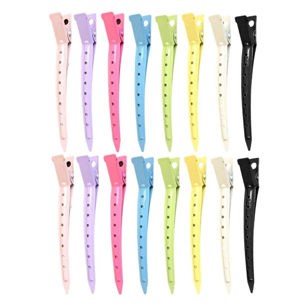 Duck Bill Hair Clips Metal Salon Sectioning Styling Colorful Durable NonSlip Grip for All Hair Types