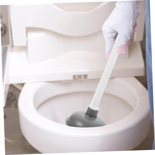 Heavy Duty Sink Plunger with Long Handle and Ergonomic Grip for Bathroom and Kitchen Clogs 2
