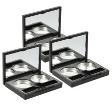 Makeup Organizer Empty Eyeshadow Palette with Round Aluminum Pans for DIY Cosmetics Travel Storage