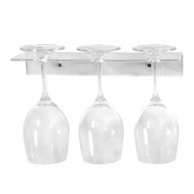 Wine Glass Rack Acrylic Under Cabinet Space Saving Stemware Organizer Transparent Champagne Holder