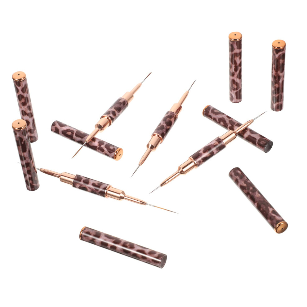 4pcs Nail Art Brush Set with Precise Detailing Tips and DualEnded Design for Manicure