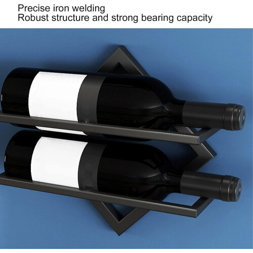 Wall Mounted Wine Glass Rack Iron Holder for Bar Kitchen Cabinet Space Saving Storage 1