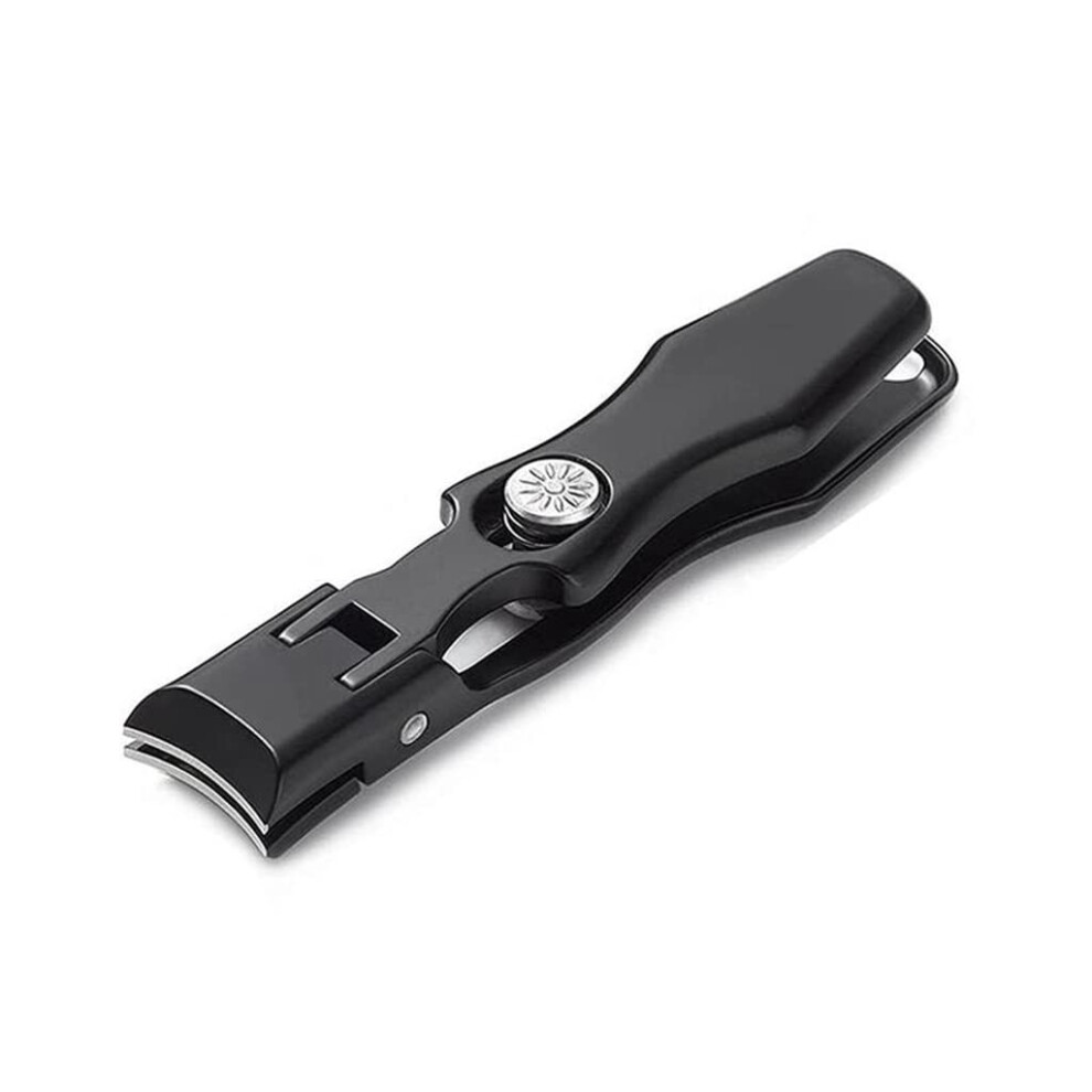 Stainless Steel Wide Jaw Nail Clippers for Thick Toenails with Builtin Nail Catcher