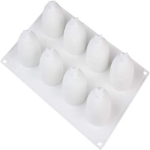 Moule en silicone élégant en forme d'œuf de Pâques, idéal pour la pâtisserie et les loisirs créatifs, moule en résine pour décorations