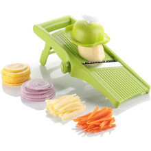 Slice, Dice, and Impress - All-in-one Kitchen Tool with 4-Blades Set, Ultra Sharp V-blade Vegetable Slicer, Easy Blade Switching for Professional