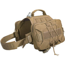 Zaino da viaggio per cani, in nylon 1000D con rete traspirante e spallacci regolabili, ideale per cani di taglia media e grande.