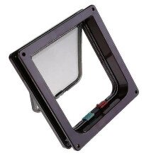 Pet Door With Easy Installation, Transparent Flip Cover Offers Clear Vision, Magnetic Closure Ensures Secure And Silent Operation, Suitable For Doors