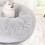 Pet Sanctuary, Πλενόμενο Πλούσιο Κρεβάτι Γάτας με Χνουδωτή Τεχνητή Γούνα για Άνετη 3