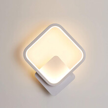 Sconce Balla Nua-Aimseartha, Soilse Balla LED Dearadh Cruth Cearnógach Stíl Chruthaitheach Nordach, Soilsiú Aonfhoirmeach Geal do Stíleanna agus