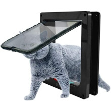 Feline Freedom Portal, gjennomsiktig katteluke for uhindret sikt, enkel installasjon sikrer at kjæledyret ditt kan komme og gå som det vil, egnet