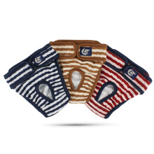 Hondenluiers en puppykleding, verstelbaar ontwerp, wasbaar en herbruikbaar, hondenbroekje voor loopse teefjes, comfortabele gestreepte broekjes ter