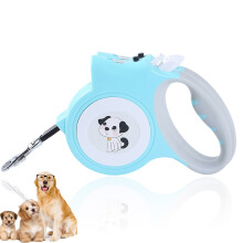 Guia ergonômica para cães, para passeios confortáveis e controlados, com aderência antiderrapante, resistente, retrátil até 4,8 metros, não