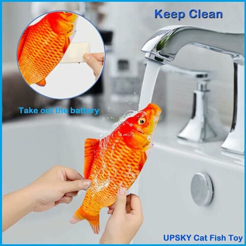Plush Cat Toy Collection, Simulation Fish with Rechargeable Battery for Endless Fun 1