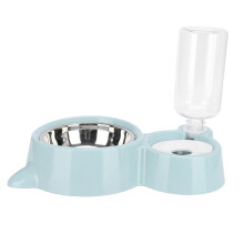 Pet Feeder Set With Delicate Water Outlet And Anti-Spill Design, Perfect For Maintaining Cleanliness While Feeding Your Pet