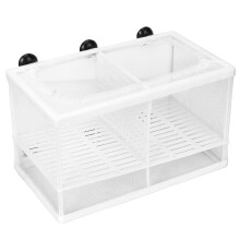 Fish Breeding Net for Aquarium Use, Hatching Box with Detachable Design, High-Density Mesh for Juvenile Protection, Suction Cup Installation, Durable