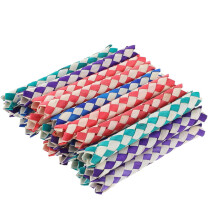 Pièges à doigts classiques fabriqués à la main en bambou naturel, pièges à doigts chinois pour cadeaux d'invités et sachets de friandises,